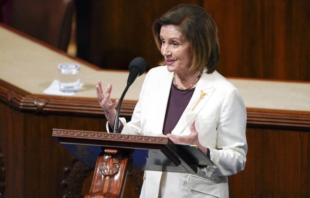 Nancy Pelosi takes over the leadership of the Democratic Party in the House of Representatives after two decades